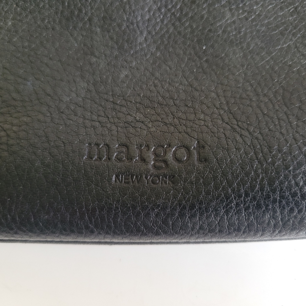 Margot Leather Crossbody Bag Purse Black - Picture 4 of 6